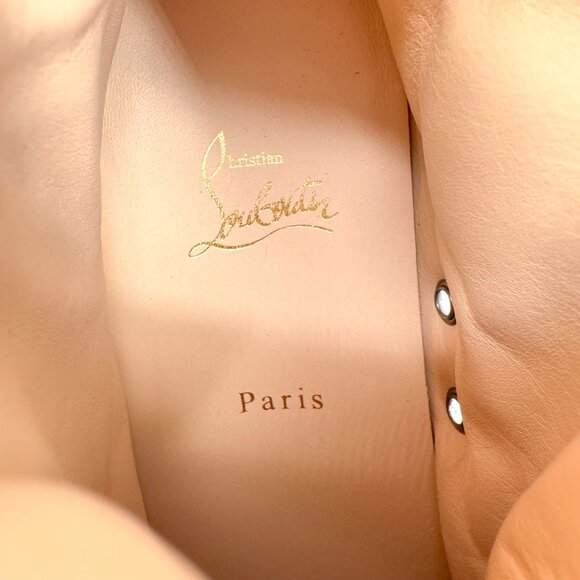 Christian Louboutin Louis Orlato Camo Sneakers Size 40 US 10 High Top Blue Green - Picture 14 of 15